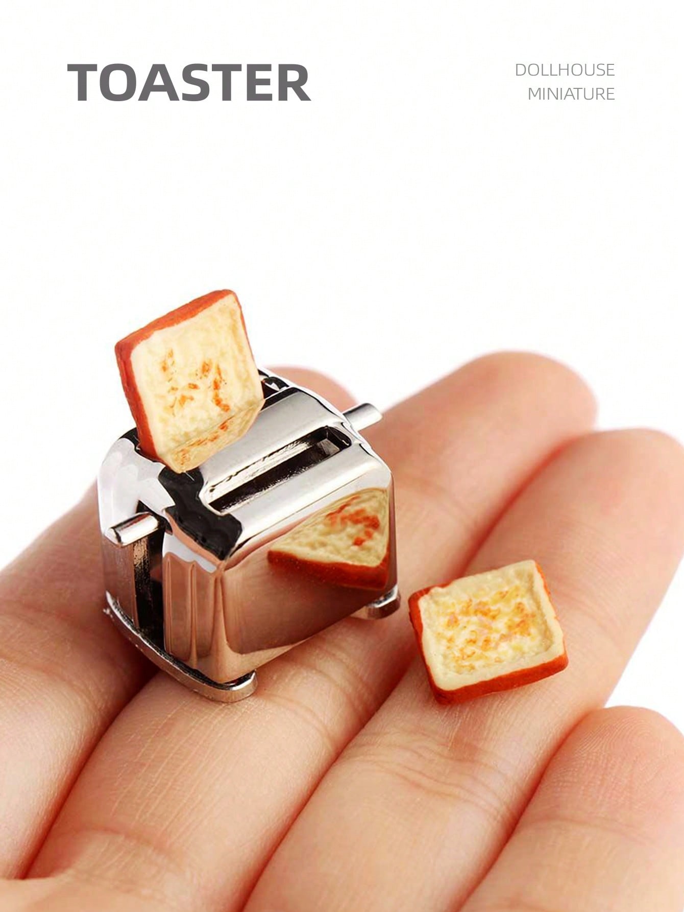 Kitchen Appliances Store - 1:12 Dollhouse Miniature Toaster, Mini Simulation