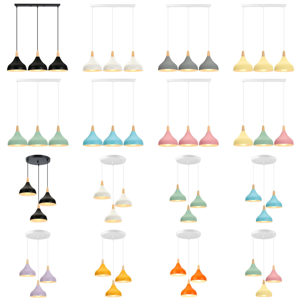 Kitchen Appliances In White - Nordic Wood LED Pendant Lights Ceiling