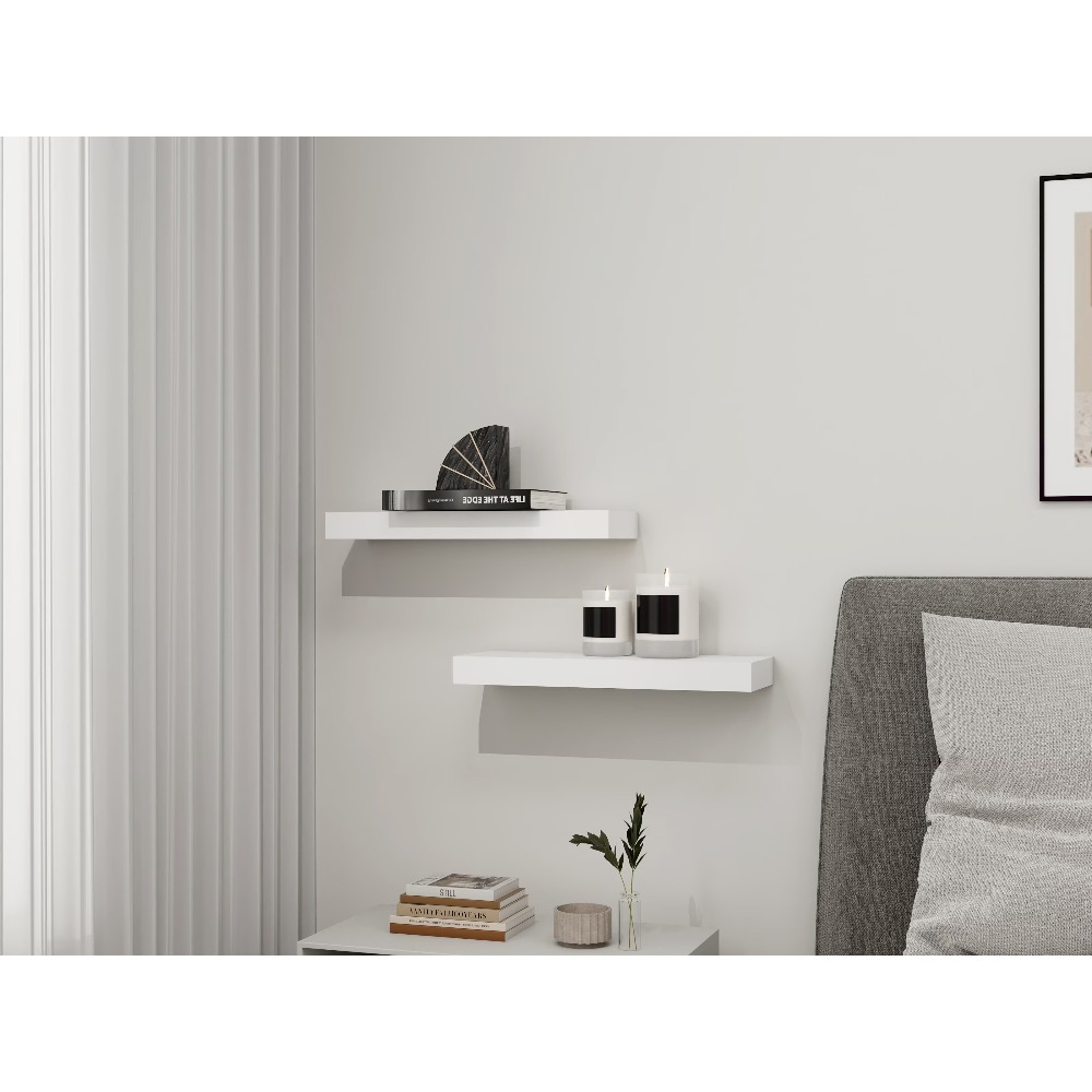 White Floating Shelves Set of  - đánh giá và giá Kitchen Appliances In White