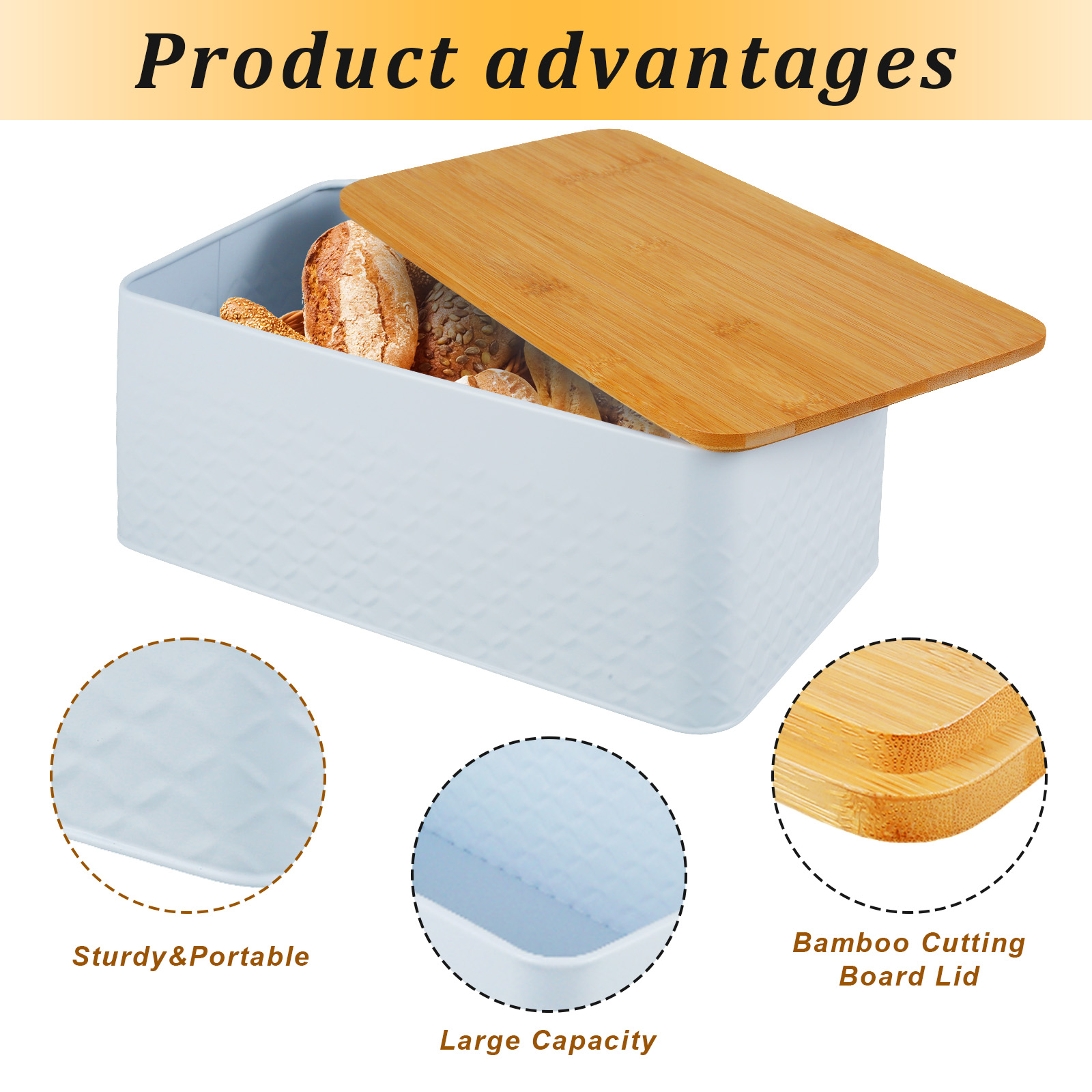 Bread Box with Bamboo Lid Meta - đánh giá và giá Kitchen Appliances Manufacturers