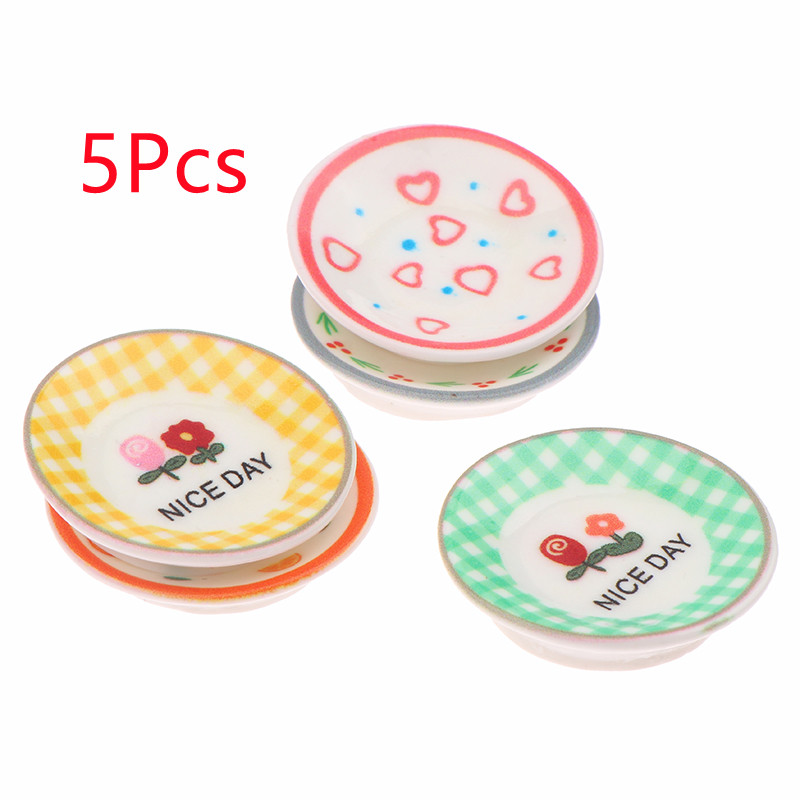 5Pcs 1/12 Dollhouse Mini Plate - đánh giá và giá Kitchen Appliances Store