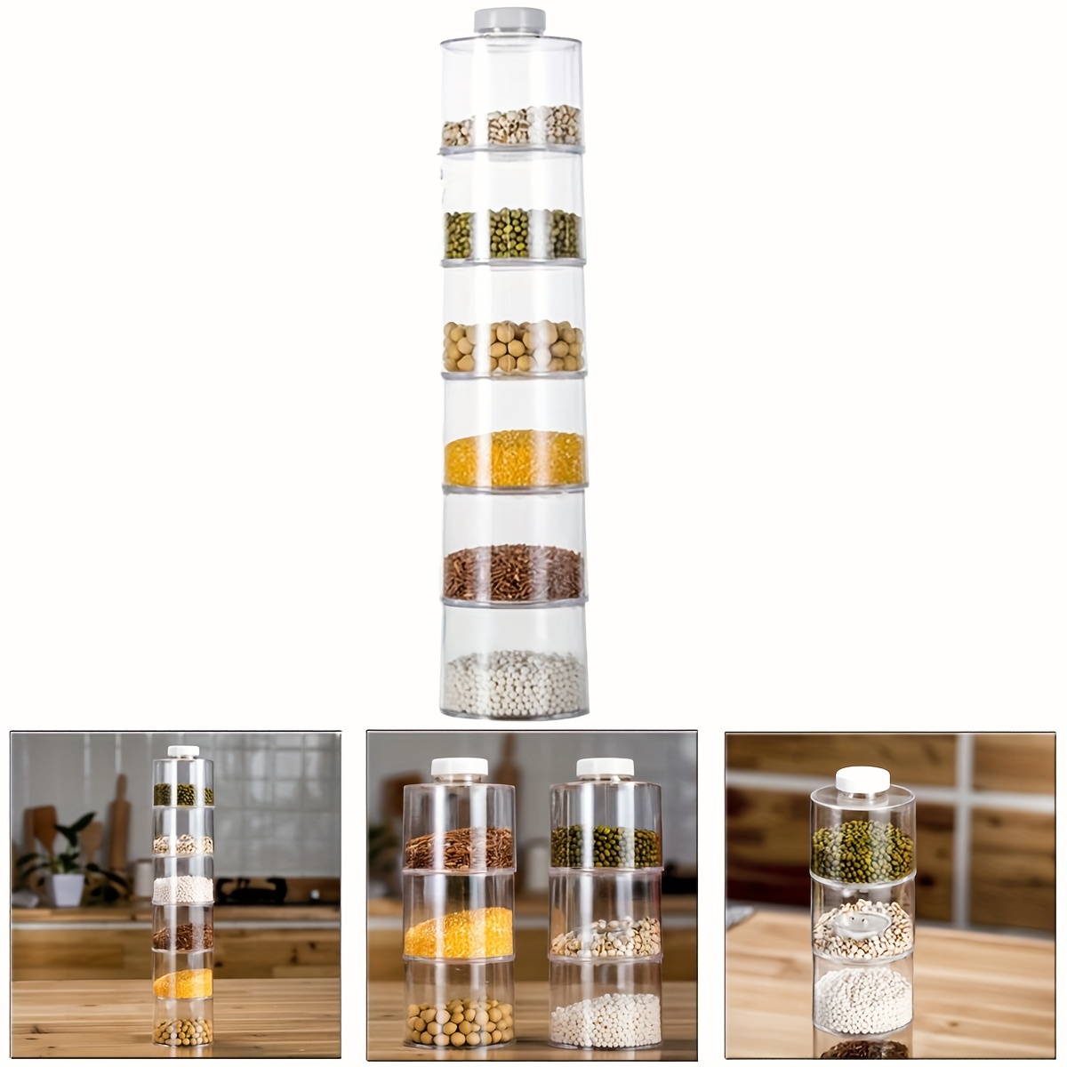 Stackable Spice Rack, Set of 6 - đánh giá và giá Kitchen Appliances Manufacturers
