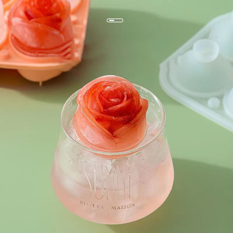 3D Rose Ice Molds 4 Holes Ice  - đánh giá và giá Kitchen Appliances Store