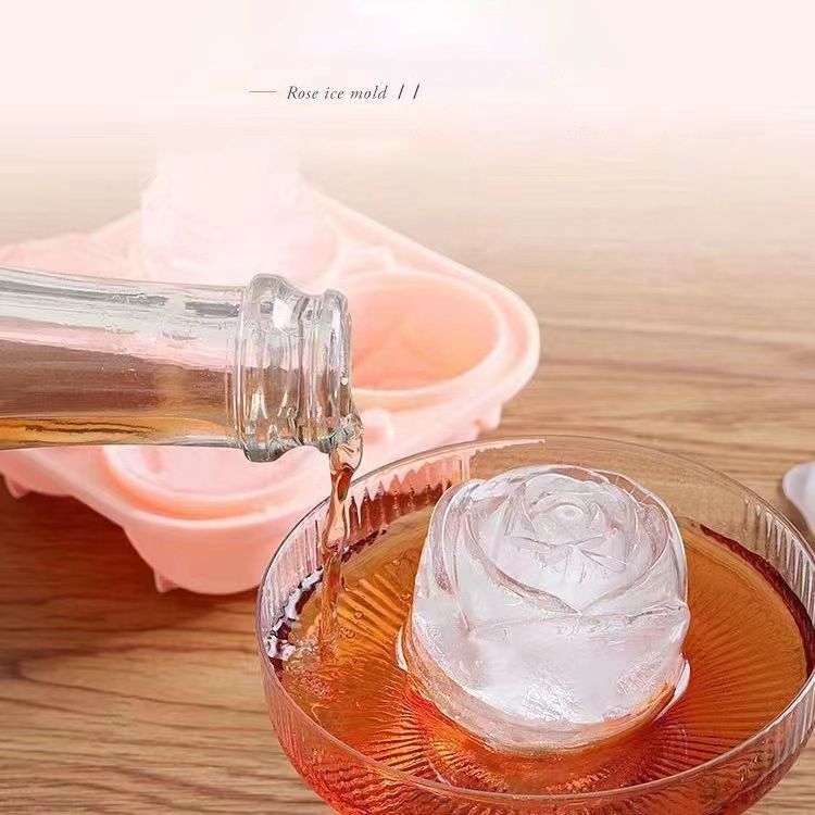 3D Rose Ice Molds 4 Holes Ice  - đánh giá và giá Kitchen Appliances Store