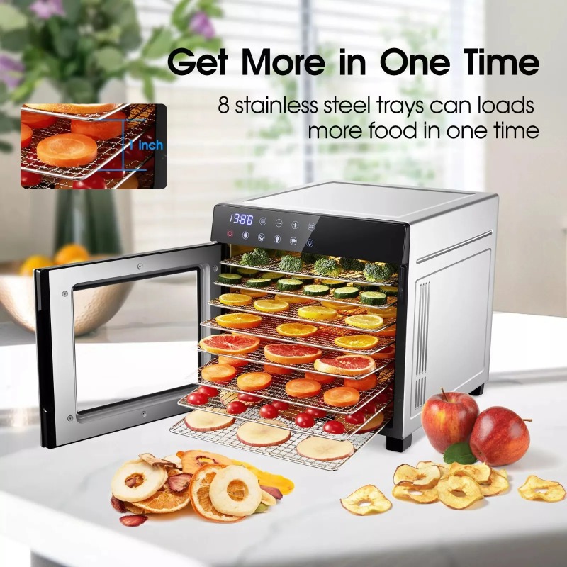 8-Tray Stainless Steel,600W wi - đánh giá và giá Dehydrator Tray Electric