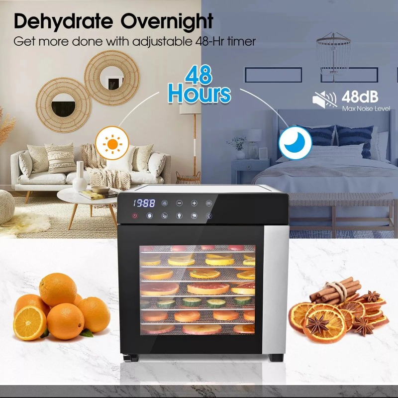 8-Tray Stainless Steel,600W wi - đánh giá và giá Dehydrator Tray Electric