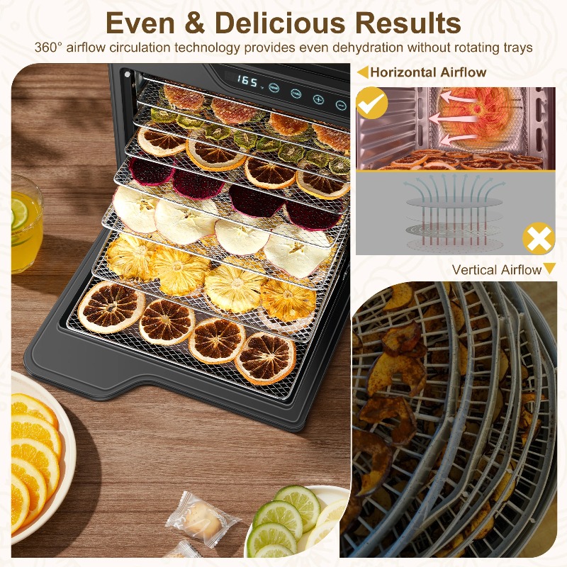 8-Tray Stainless Steel 625W, 1 - đánh giá và giá Dehydrator Tray Electric