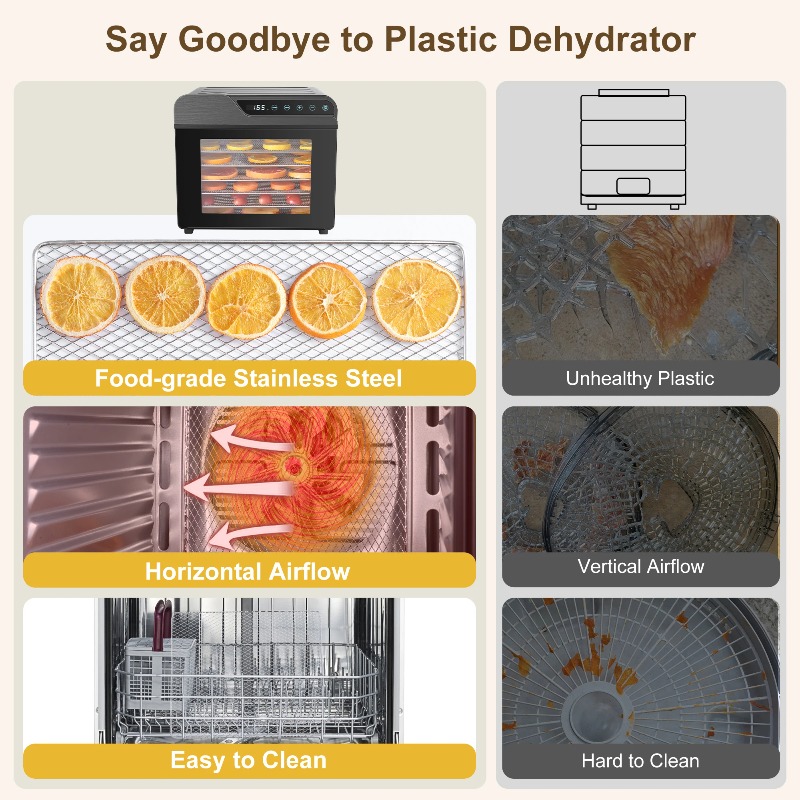8-Tray Stainless Steel 625W, 1 - đánh giá và giá Dehydrator Tray Electric