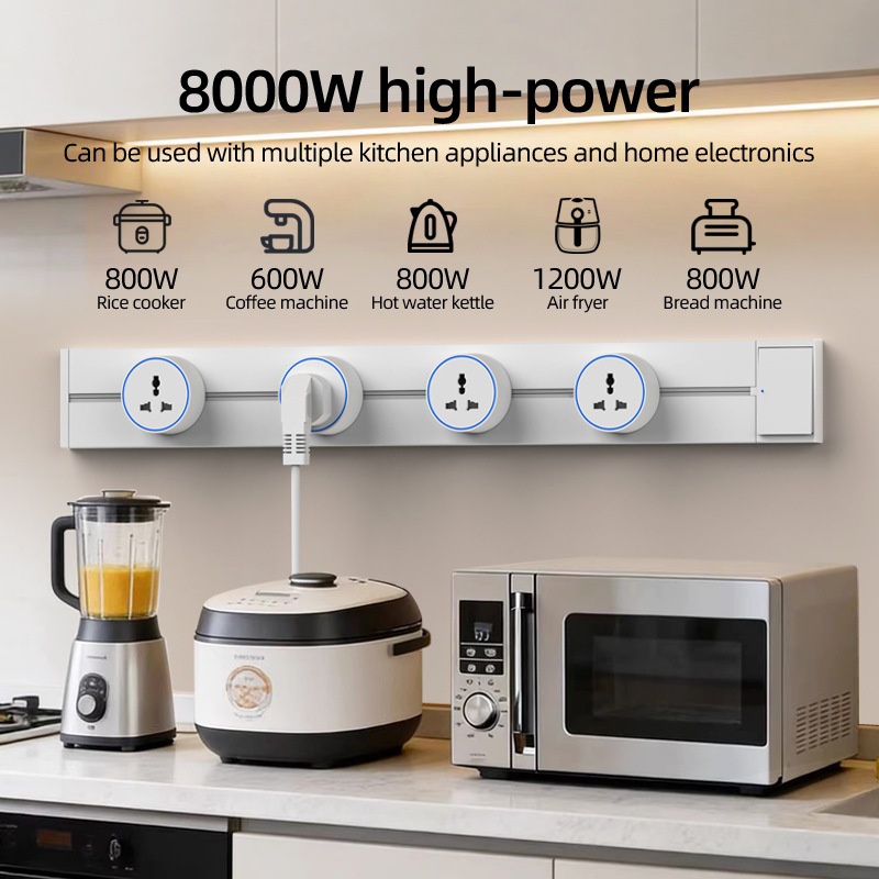 White Home Movable Power Track - đánh giá và giá Kitchen Appliances In White