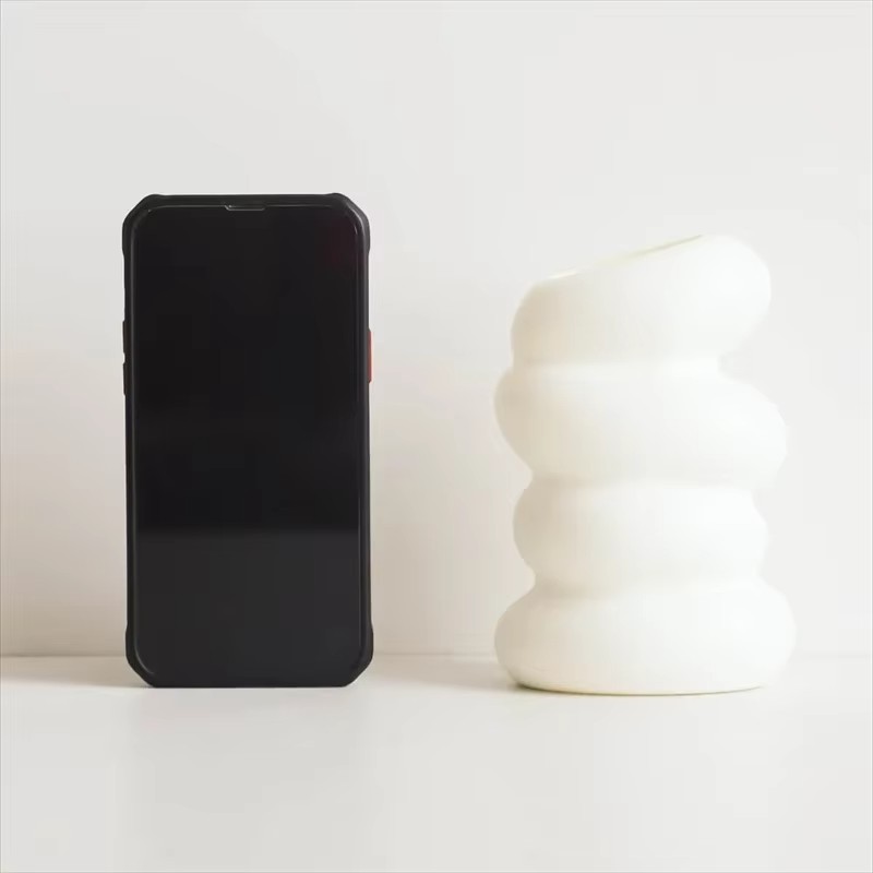 1PC Plastic Spiral White Vase  - đánh giá và giá Kitchen Appliances In White